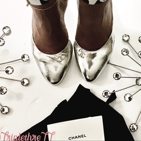 CHANEL Shoes - ❌❌SOLD❌❌SOLD.  Chanel Silver Mule Summer 201